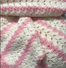 Load image into Gallery viewer, Pink Crochet Blanket
