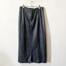 Load image into Gallery viewer, Mardini Grey Leather Skirt (14)