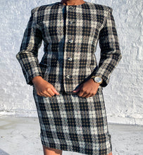Load image into Gallery viewer, One of a kind classic 2 piece plaid suit. Can be worn together or as separates.