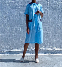 Load image into Gallery viewer, Brand New double flap collar vintage robe with pockets. Wear it around the house or styled as a going-out daytime piece