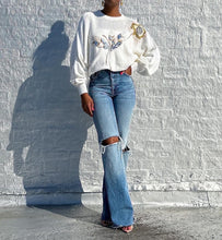 Load image into Gallery viewer, Floral Sequin Sweater (M)
