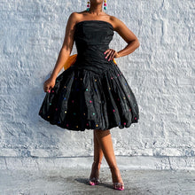 Load image into Gallery viewer, 80s Yellow Rose Dress (2/4)