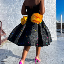 Load image into Gallery viewer, 80s Yellow Rose Dress (2/4)