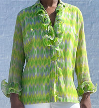 Load image into Gallery viewer, 70's Swirl Button-up (S)