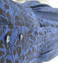 Load image into Gallery viewer, Gorgeous full skirt button-up floral Nancy Johnson Dress. Doesn't have pockets. Pinned at the waist to fit.