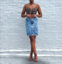 Load image into Gallery viewer, 90s Acid Wash Skirt (28")