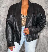 Load image into Gallery viewer, Chia Leather Coat (L)