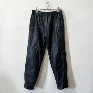 Cedars Leather Cropped Joggers (S/M)