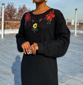 Sequin Angora Sweater Dress (18/20)
