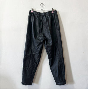 Cedars Leather Cropped Joggers (S/M)