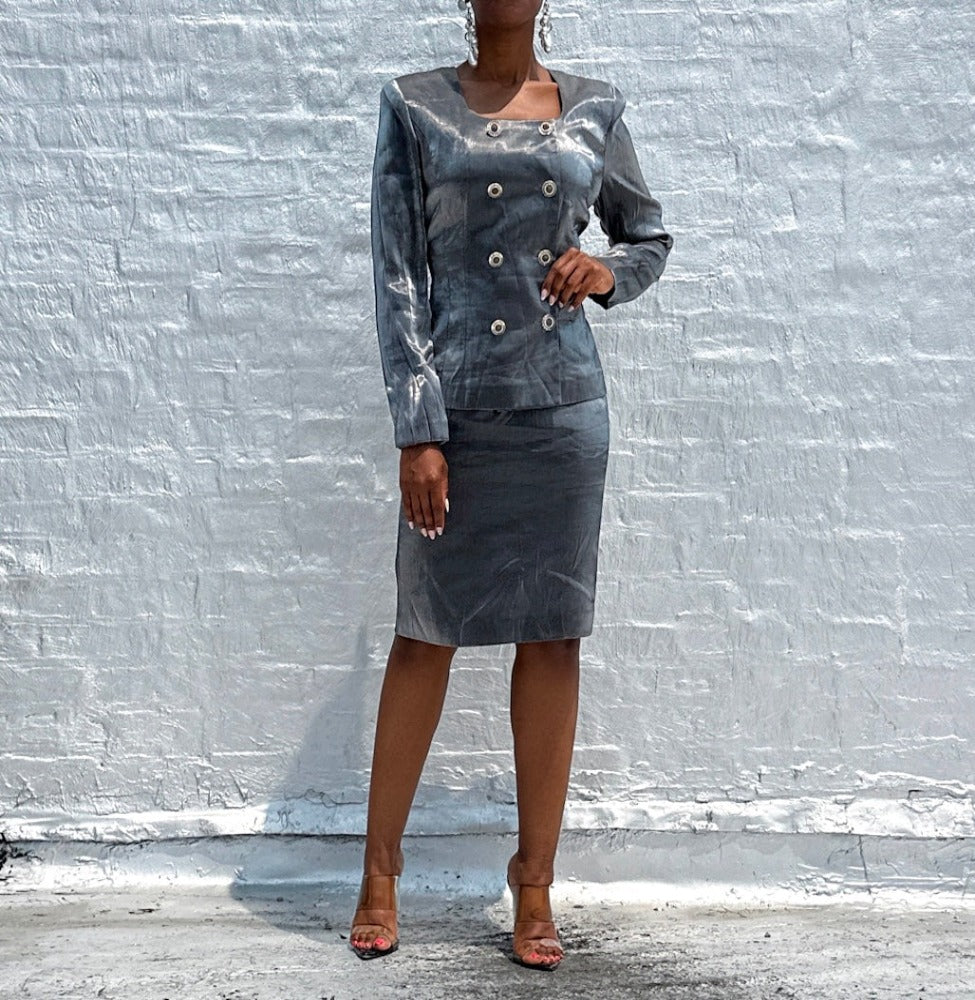 metallic suit dress Atti Metallic Suit (S/6) – Gimme Vintage