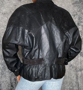 Chia Leather Coat (L)