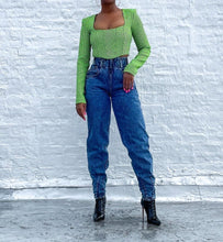 Load image into Gallery viewer, Rare style of 80&#39;s Rio Stephen Mardon jeans with side zip closure.   SIZE: 3 fits like 4/6  

