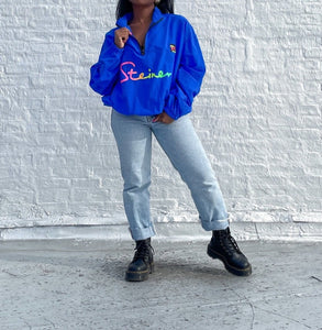 Vintage 90's Surf Style quarter vip pullover.    SIZE: One Size / fits like a M/L    Measures approximately: 28" pit to pit / 26" length   (Measurements taken laying flat, double where applicable)   MODEL: 5'1, 119lbs, size 4  COMPOSITION: 100% Nylon
